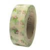 Masking tape bladeren 15mm p/10m blauw/geel/paars