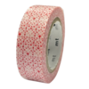 Masking tape rood stip/kruis 15mm p/10m