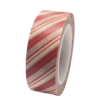 Masking tape rood smal/breed streep 15mm p/10m 