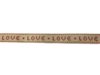 Lint creme love 15mm p/mtr stitch kruissteek vintage 