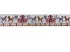 Lint wit paardjes en hek 22mm p/m