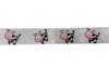 Lint wit koe en bloemen 22mm p/m