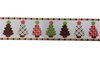 Lint wit kerstbomen 22mm p/m