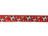 Lint oranje 22mm voetbal ster p/mtr