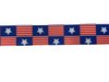 Lint rood/blauw ster/strepen amerika 22mm p/m