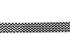 Lint zwart Chevron 22mm p/m