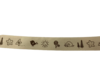 Lint creme bos slak 15mm p/mtr dieren