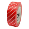 Masking tape rood streep 15mm p/10m
