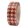 Masking tape rood pepita 15mm p/10m