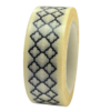 Masking tape wit/zwart wieber 15mm p/10m 