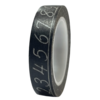 Masking tape zwart schoolbord cijfers 10mm p/15m