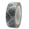 Masking tape zwart/wit bloem 15mm p/10m 