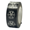 Masking tape zwart sneeuwster 15mm p/10m 