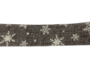 Lint grijs 40mm sneeuwsterren p/mtr jute 