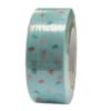 Masking tape blauw driehoekjes/rondjes 15mm p/10m 