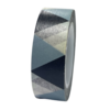 Masking tape zwart/grijs driehoek 15mm p/10m