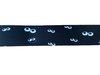 Lint zwart spook oogjes 22mm p/m