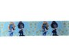 Lint blauw smurfin en heksensmurf 22mm p/m