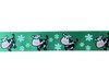 Lint groen koe en bloemen 22mm p/m