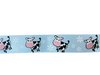 Lint blauw koe en bloemen 22mm p/m