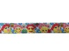 Lint wit smiley vrouwtjes 22mm p/m 