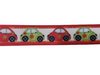 Lint wit kever auto 22mm p/m rood/groen