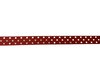 Lint rood 10mm p/mtr grosgrain stippen