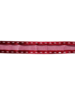 Lint rood stitched Border 15mm p/mtr