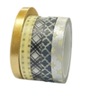 Masking tape zilver/goud set 9 5mm p/5st