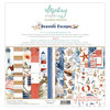 Paper pad 30.5x30.5cm Seaside escape p/12vel
