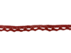 Lint rood 10mm p/mtr Merletto 1 zijde schulp 