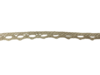 Lint creme 10mm p/mtr Merletto 1 zijde schulp 