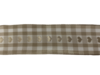 Lint taupe 40mm p/mtr ruit hartjes draad 