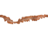 Lint oranje roesjes 18mm p/mtr 
