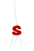 Gelukspop letter S p/25st rood