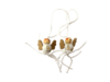 Gelukspop engel p/25st 1.5cm vleugels wit/goud
