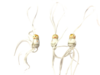 Gelukspop engel p/100st 1.5cm wit