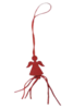 Gelukspop engel 2cm p/25st rood