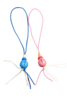 Gelukspop baby flesjes p/100st roze/blauw