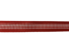 Lint rood satijn 15mm p/20mtr ruit in het midden