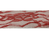 Lint rood 40mm p/mtr kant lace opengewerkt 
