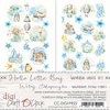 Digi Label Set Hello little boy 15.5x30.50cm p/6vel