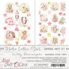 Digi Label Set Hello little girl 15.5x30.50cm p/6vel