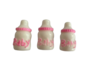 Plakker polystone roze fles 3cm p/st