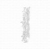 Stamp Latijnse tekst 46x140mm p/st rubber unmounted 