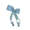 Strik blauw 2 speentjes 6x3.8cm p/10st