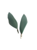 Veer zeegroen 3-4cm p/st met oogje