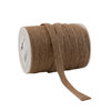 Jute bruin ribbon 12mm p/5mtr 