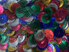 Confetti assorti pailletten p/15gr zonnetjes rond 