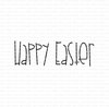 Stamp Happy easter 35x11mm p/st
